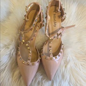 pink studded heels!